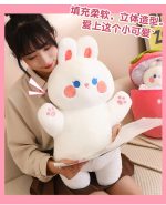 Cute Bunny Hiding in Strawberry Plush pillow best gift ideas - Image 8