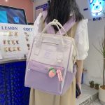 Japanese Style Cute Candy Color Lightweight High Quality Teen Rucksuck Sweet Highschool Backpack