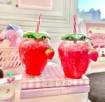 500ml Summer Cute Strawberry Straw Water Bottle Milk Coffee Straw Cup for Home waterbottle with strawwater bottle for girls - Image 7
