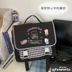 Japanese Harajuku cute soft girl small Female Backpack retro JK uniform bag - Image 4