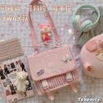 Japanese Harajuku cute soft girl small Female Backpack retro JK uniform bag - Image 5
