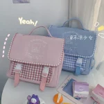 Japanese Harajuku cute soft girl small Female Backpack retro JK uniform bag - Image 9