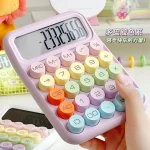 Macaroon color 12digit purchasing law compliant calculator