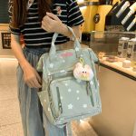 Japanese female high-looking Star girl high schoolbag Korean version portable shoulder bag travel backpack - Image 14