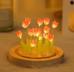 DIY LED Tulip Night Light Simulation Atmosphere Lamp Gift for Friend - Image 9