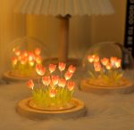 DIY LED Tulip Night Light Simulation Atmosphere Lamp Gift for Friend - Image 2