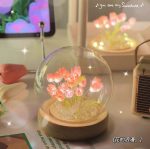 DIY LED Tulip Night Light Simulation Atmosphere Lamp Gift for Friend