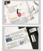 10pcs Vintage Grid Alphabet Number Masking Washi Tape - Image 6