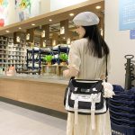 Japanese Cute Sweet Bump Color Capacious Tutoring Shoulder Bag - Image 11