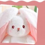 Cute Rabbit in Strawberry Little Buddy Stuffed Plush Cuddly Bunny Plushie - Image 12