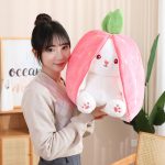 Cute Rabbit in Strawberry Little Buddy Stuffed Plush Cuddly Bunny Plushie - Image 14