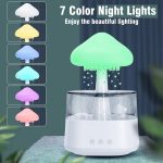 Raindrop Cloud Night Light Humidifer Aromatherapy Diffuser with relaxing water drop sounds - Image 3