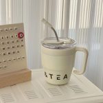 480ml Coffee & Tea Cup with Straw Lid Stainless Steel Thermos Mug for Hot Cold Drinks Water Tea Milk Office Outdoor Portable Cup Travel Bottle - Image 4