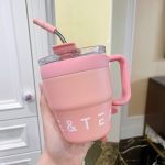 480ml Coffee & Tea Cup with Straw Lid Stainless Steel Thermos Mug for Hot Cold Drinks Water Tea Milk Office Outdoor Portable Cup Travel Bottle - Image 22
