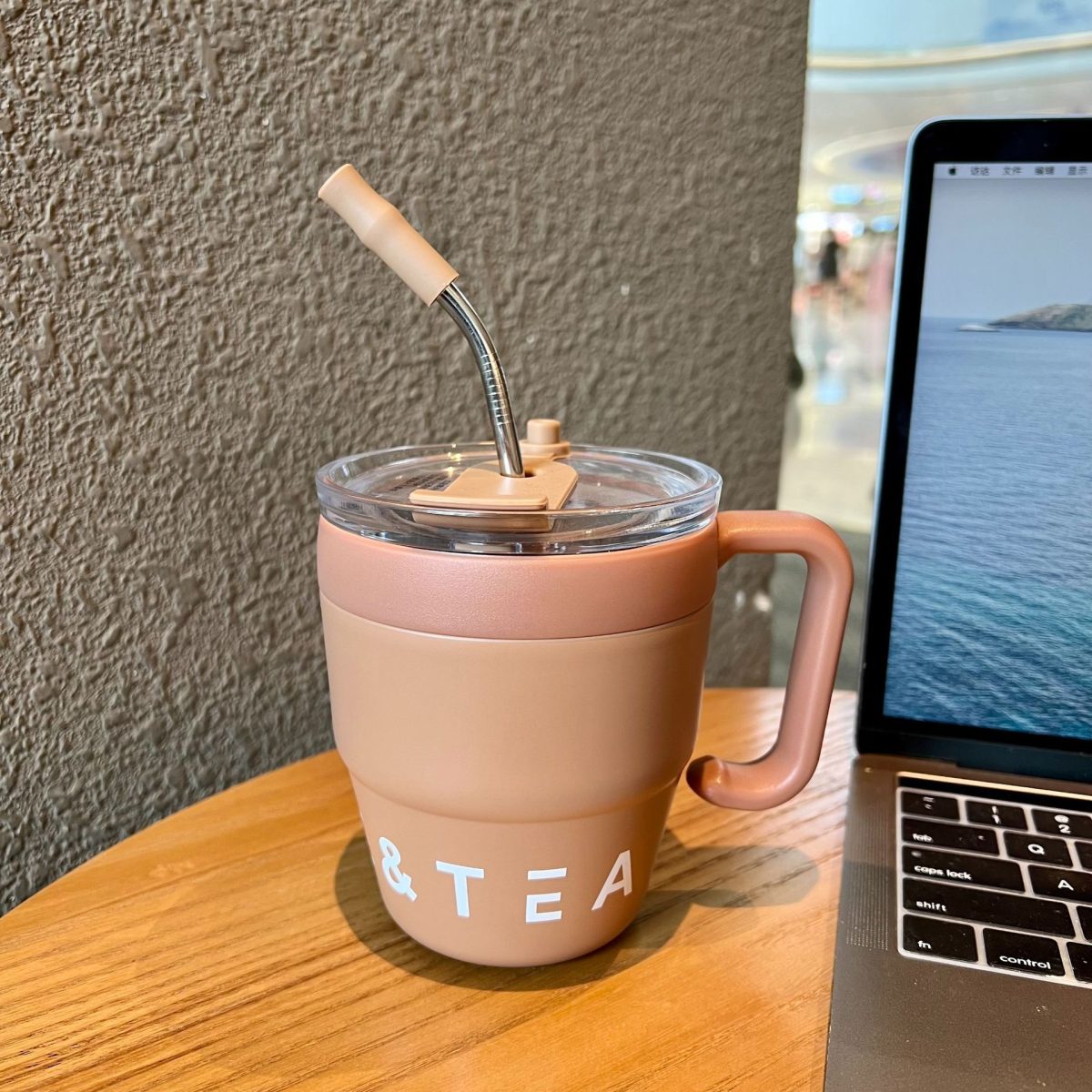 480ml Coffee & Tea Cup with Straw Lid Stainless Steel Thermos Mug for Hot Cold Drinks Water Tea Milk Office Outdoor Portable Cup Travel Bottle - Image 10