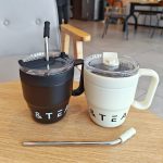 480ml Coffee & Tea Cup with Straw Lid Stainless Steel Thermos Mug for Hot Cold Drinks Water Tea Milk Office Outdoor Portable Cup Travel Bottle - Image 18