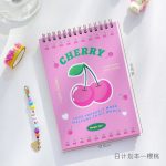 Cherry Cute Daily Planner Student Time Management Coil Book Stationery Office supplies - Image 4