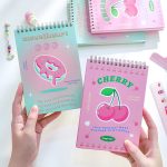 Cherry Cute Daily Planner Student Time Management Coil Book Stationery Office supplies - Image 2