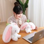Cute Rabbit in Strawberry Little Buddy Stuffed Plush Cuddly Bunny Plushie - Image 7