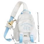 Girl Capacious Crossbody Casual Messenger bag Travel Chest Shoulder Bag - Image 5