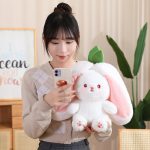 Cute Rabbit in Strawberry Little Buddy Stuffed Plush Cuddly Bunny Plushie - Image 9