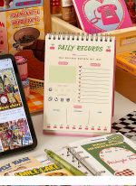 Cherry Cute Daily Planner Student Time Management Coil Book Stationery Office supplies - Image 13
