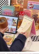 Cherry Cute Daily Planner Student Time Management Coil Book Stationery Office supplies - Image 12