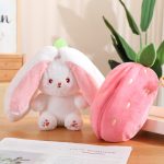 Cute Rabbit in Strawberry Little Buddy Stuffed Plush Cuddly Bunny Plushie - Image 10