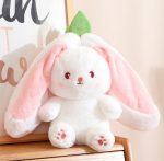 Cute Rabbit in Strawberry Little Buddy Stuffed Plush Cuddly Bunny Plushie - Image 4