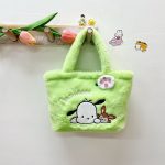 Sanrio Kawaii Plush Bag Hello Kitty Kuromi Lazy Girl Plushie Handbag Melody Cinnamoroll Cartoon Stuffed Tote Bag Birthday Gifts For Girls - Image 4