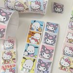Sanrio Mood Kitty Kuromi Cinnamoroll Pocha Sticker Journal Deco Label Stickers - Image 2