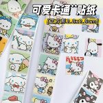 Sanrio Mood Kitty Kuromi Cinnamoroll Pocha Sticker Journal Deco Label Stickers - Image 17