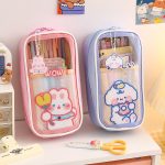 Kawaii Japanese Style multi-layered Stationery Supplies Pencil Case Pouch - Image 13