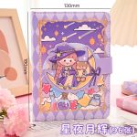 Magic Girl Kawaii Magnetic Buckle Book Girl's Heart-shaped Hand Book with Color Pages - Image 11