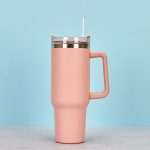 1200ml 40oz Stainless Steel Girly Tumbler with Handle and Lid Summer drinkware Office Travel  Drinking Cup - Image 3