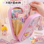 Kawaii Japanese Style multi-layered Stationery Supplies Pencil Case Pouch - Image 12