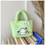 Sanrio Kawaii Plush Bag Hello Kitty Kuromi Lazy Girl Plushie Handbag Melody Cinnamoroll Cartoon Stuffed Tote Bag Birthday Gifts For Girls - Image 12