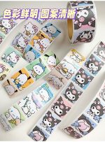 Sanrio Mood Kitty Kuromi Cinnamoroll Pocha Sticker Journal Deco Label Stickers - Image 15