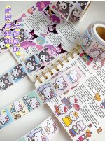 Sanrio Mood Kitty Kuromi Cinnamoroll Pocha Sticker Journal Deco Label Stickers - Image 5