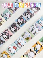 Sanrio Mood Kitty Kuromi Cinnamoroll Pocha Sticker Journal Deco Label Stickers - Image 14