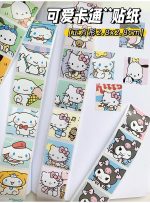 Sanrio Mood Kitty Kuromi Cinnamoroll Pocha Sticker Journal Deco Label Stickers - Image 11