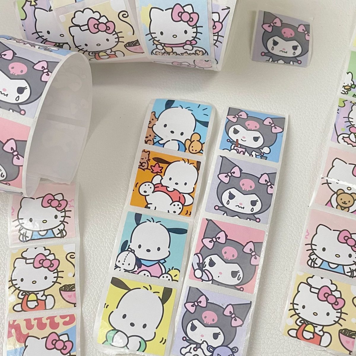 Sanrio Mood Kitty Kuromi Cinnamoroll Pocha Sticker Journal Deco Label Stickers - Image 10