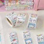 Sanrio Mood Kitty Kuromi Cinnamoroll Pocha Sticker Journal Deco Label Stickers - Image 6