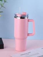 1200ml 40oz Stainless Steel Girly Tumbler with Handle and Lid Summer drinkware Office Travel  Drinking Cup - Image 20