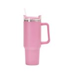 1200ml 40oz Stainless Steel Girly Tumbler with Handle and Lid Summer drinkware Office Travel  Drinking Cup - Image 18