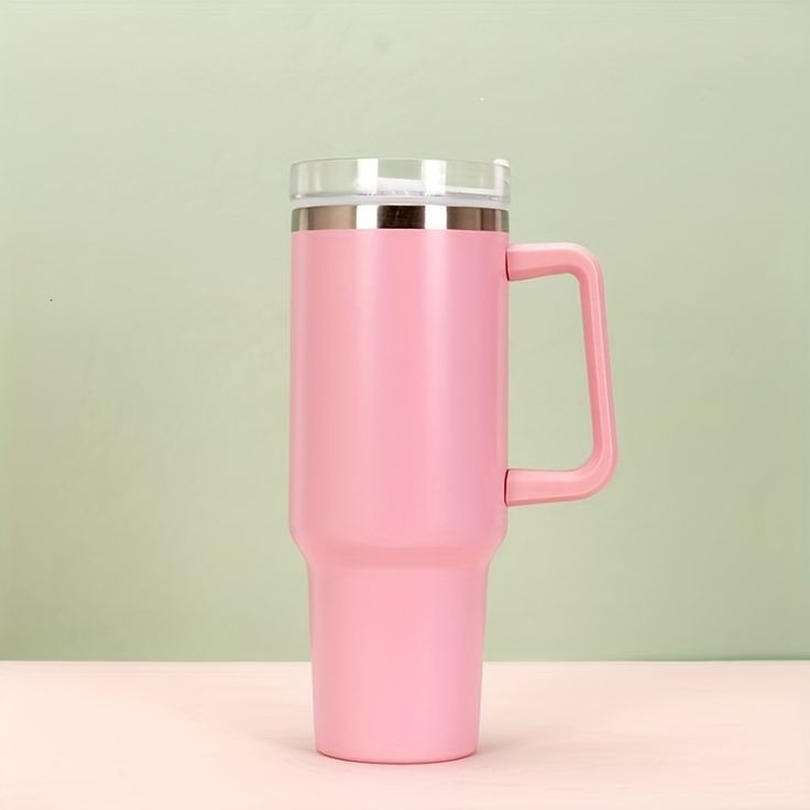 aa0f14917c29e08c761c7a6842fe4394 1200ml 40oz Stainless Steel Girly Tumbler with Handle and Lid Summer drinkware Office Travel Drinking Cup - Image 1