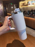 1200ml 40oz Stainless Steel Girly Tumbler with Handle and Lid Summer drinkware Office Travel  Drinking Cup - Image 15