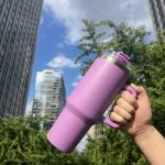 1200ml 40oz Stainless Steel Girly Tumbler with Handle and Lid Summer drinkware Office Travel  Drinking Cup - Image 17
