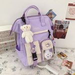 Kawaii Preppy style japanese Backpack cute laptop bookbag travel camping backpack - Image 14
