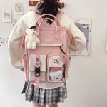 Kawaii Preppy style japanese Backpack cute laptop bookbag travel camping backpack - Image 17